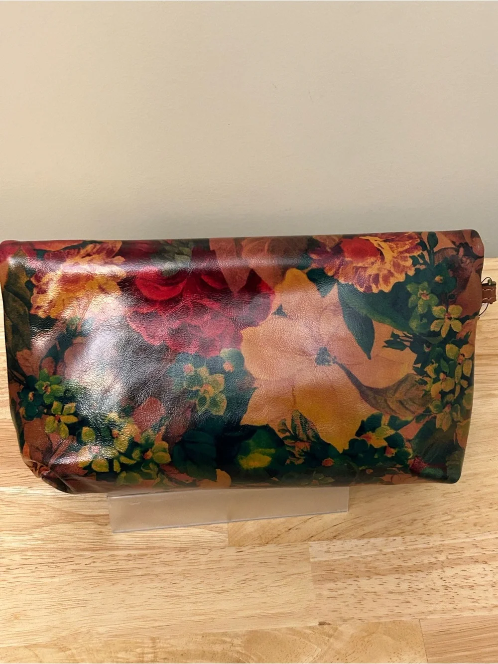 Patricia Nash Floral Zip Wristlet in Red, Orange, Green